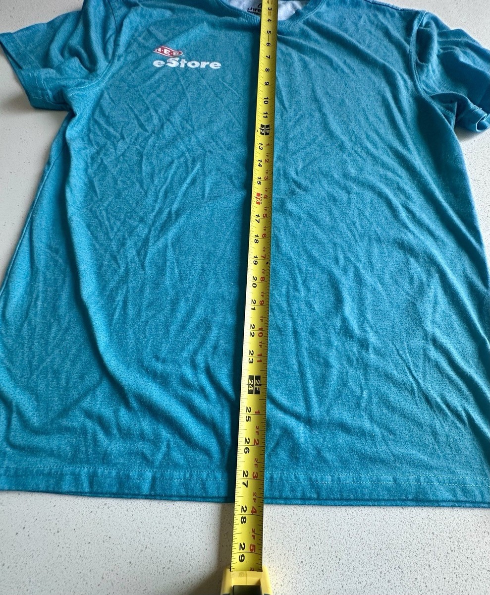 Texas H-E-B estore HEB Uniform T Shirt Blue Medium Threads Uniform Agency View 3