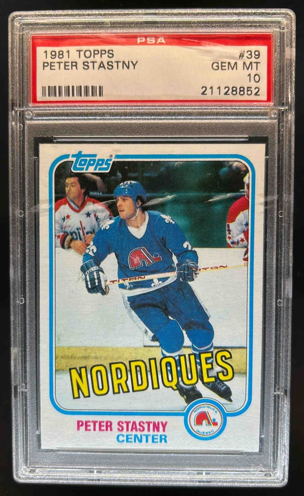 1981-82 Topps Peter Stastny Rookie RC #39 PSA 10
