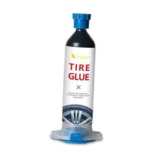 Black Tire Repair Glue - Instant Rubber Adhesive for Sidewall Bonding or Tire