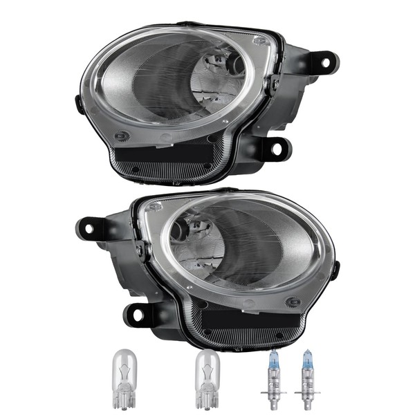 Scheinwerfer Fernlicht Set H1/W21/5W FüR Fiat 500 C 312_ 312 Inkl. Osram Lampen-image
