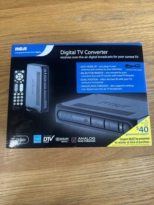 RCA Digital TV Converter Model DTA809 New with Remote
