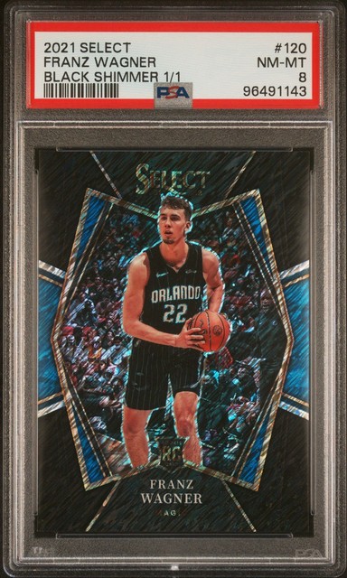 Franz Wagner 2021 Select Black Shimmer 1/1 PSA 8 NM-MT Rookie RC Magic 1 OF 1
