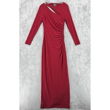 Ralph Lauren LRL Dress Womens 4 Gown Evening Event Stretch Knit Embellished Slit