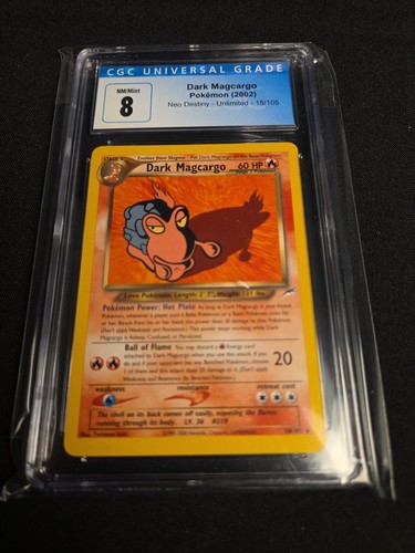 Dark Magcargo (Unlimited) graded CGC 8 for sale on eBay
