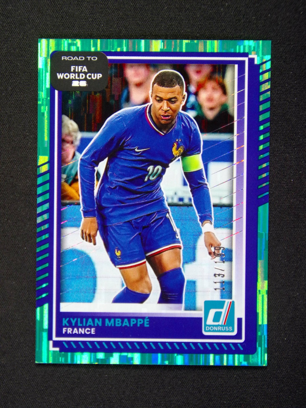 2025-26 Panini Donruss FIFA World Cup Kylian Mbappe #145 Preferred Green /199 view 1