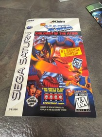 X-MEN CHILDREN OF THE ATOM (SEGA SATURN) CIB W/ MANUAL, POSTER & REG (WBP020157)