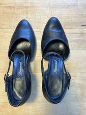 Diamant Tanzschuhe Gr. 6 1/2, schwarz, Glattleder, 6 cm Absatz