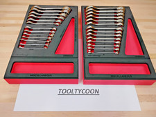 Snap-on Tools Usa New 27pc Sae Metric Master Midget Combo Wrench Foam Set