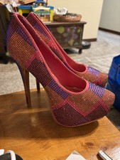 Women s Stiletto Heels Rhinestone Colorful US...