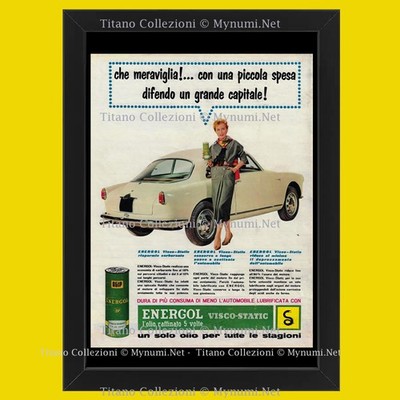 1957 * Original Werbung 'Agip Energol - Was für ein Wunder! Mit einer kleinen Spes