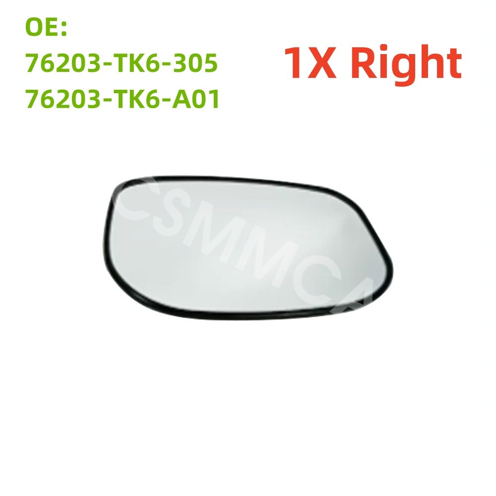 For HONDA FIT 2009-2013 Right Side Rearview Side Mirror Glass Lens Back Plate