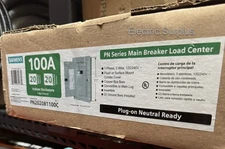 PN 100 Amp 20-Space 20-Circuit Main Breaker Plug-On Neutral Load Center Indoor