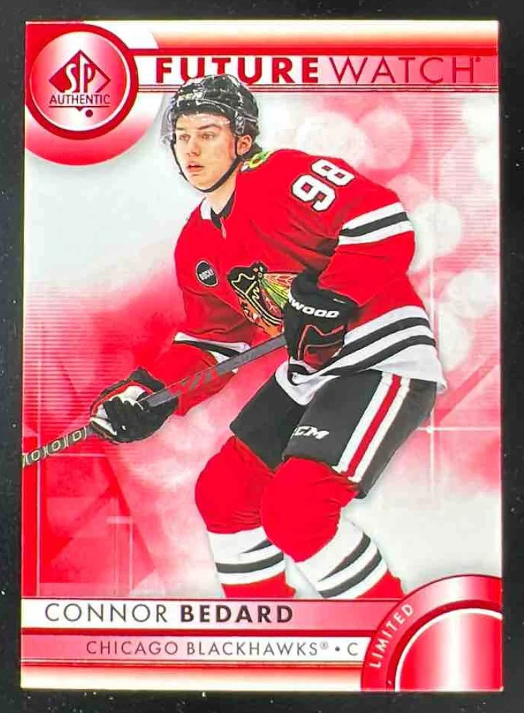 2023-24 SP Authentic Limited Red #110 Connor Bedard RC Future Watch