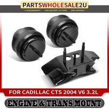 3Pcs Transmission Mount & Engine Motor for Cadillac CTS 2004 V6 3.2L 22887775