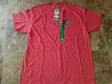 Mens Hang Ten Red Heather Short Sleeve T-Shirt Tee 2XL XL M