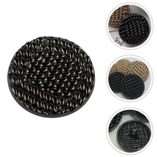 20 Pcs Round Black Button Miss Women's Sewing Buttons for Clothes - Picture 9 of 12