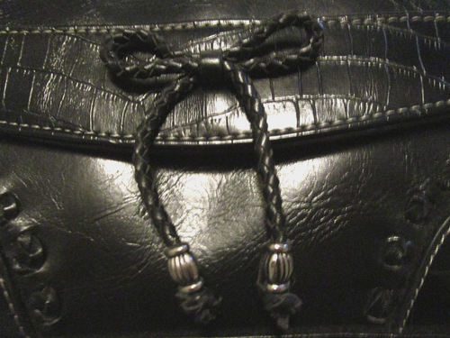 Coldwater Creek Black Faux Leather Small Crossbody w/Removable Adjustable Strap - Picture 2 of 14