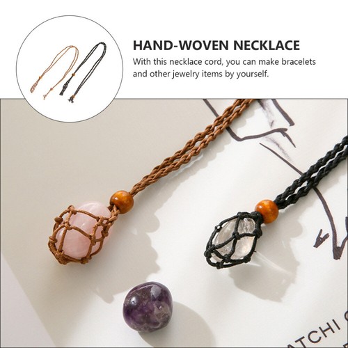 2pcs Replacement Necklace Friendship Necklace Hand- Woven Crystal Cage - Picture 10 of 12