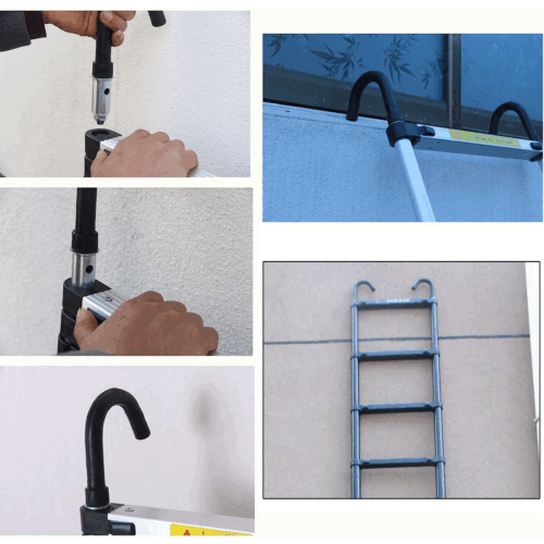6,2 m Schwerlast Mehrzweck Aluminium Teleskopleiter Stufe lang ausziehbar - Bild 12 von 20
