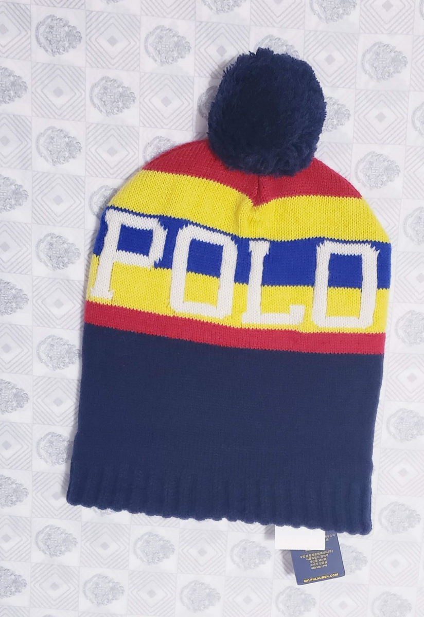 帽子 90s Polo Ralph Lauren Nordic Knit Cap Polo Ralph Lauren 92RL Stadium RL68 P-Wings Skull Hat Pom-Pom