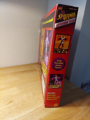 希少品！トイ　ビズ　スパイダーマン アドベンチャー・ヒーロー　サッカー Spider-Man Adventure Hero Ninja ＆ Space Action Figure Toy Biz