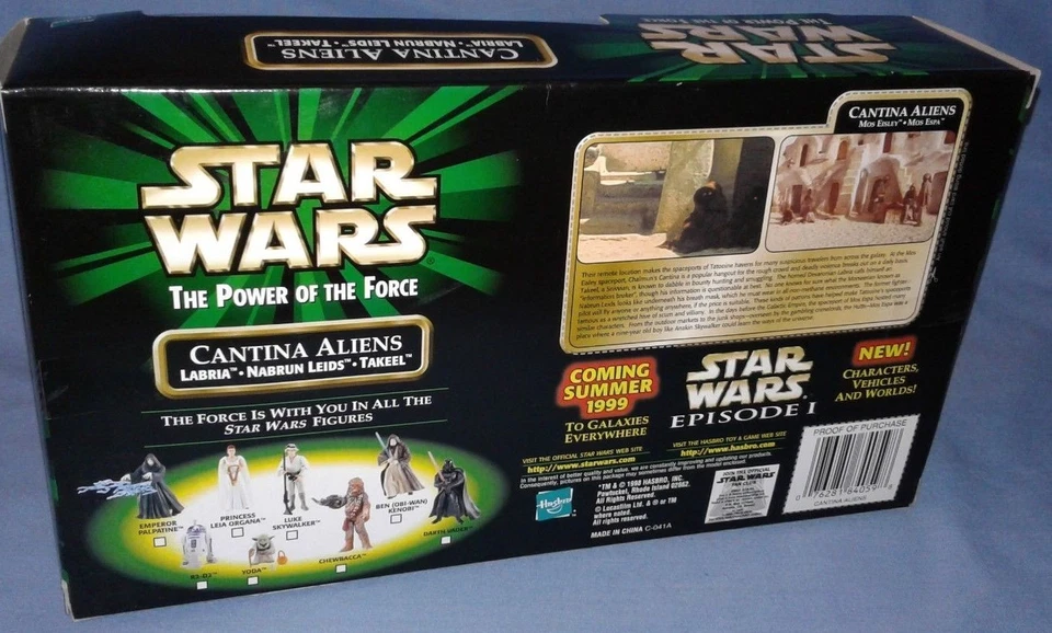 Star Wars Cantina Aliens set with Labria, Nabrun Leids & Takeel, POTF - Image 3 of 4