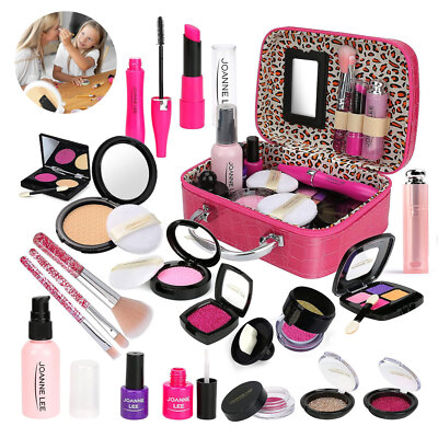 21pcs Kids Cosmetics Makeup Girls Toys Kit Beauty Makeup Set Gift for Little Kid