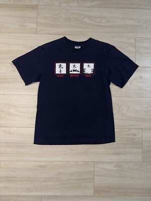 Vintage Y2K Skate Graphic Shirt Youth XL Navy Hip Hop Grunge Skate Kids Vintage