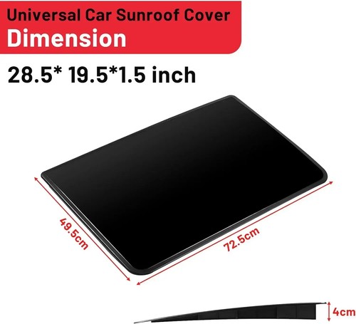 Universal Car Decoration Car Sunroof Roof Cover DIY Visor 3D Car Vent Waterproof - Picture 14 of 14