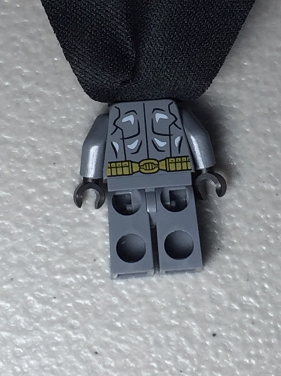 LEGO Batman Minifigure Dark Bluish Gray Suit Gold Belt 76034