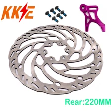 KKE  Surron Rotor  for Sur-ron Light Bee X  Rear 220MM Brake Disc&Adapter Purple