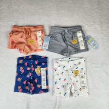 Cat  Jack Lot of 4 Shorts Toddler Size 12M Multicolor Daisy Knit Oeko Tex Comfy