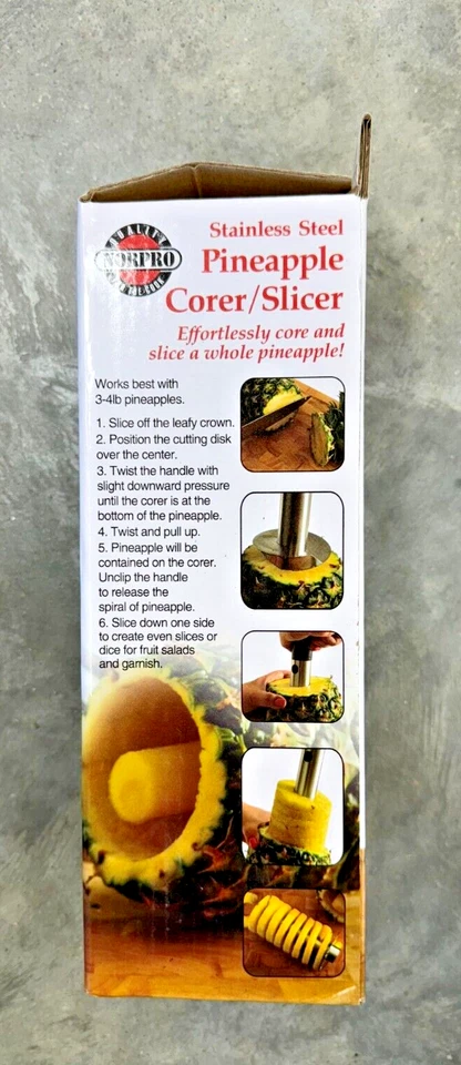 Cortadora de piña de acero inoxidable Norpro NUEVA en caja Foto 2 de 2