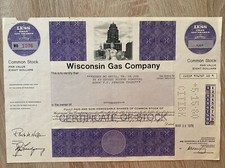 Wisconsin Gas Company, 1978 ( 20 Shares)