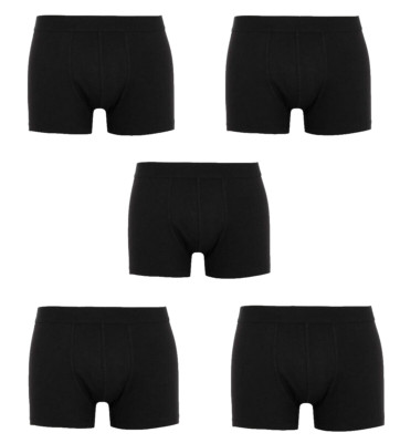 5er Pack Herren Retroshorts Trunks  GR.S  schwarz NEU OVP