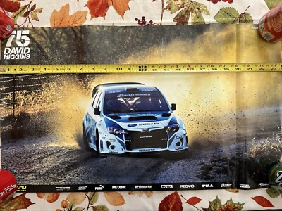 Original David Higgins Subaru Rally Team Poster