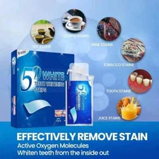 5D Teeth Whitening Strips, 56 Pcs Safe and Effective Teeth Whitening Kit Sealed