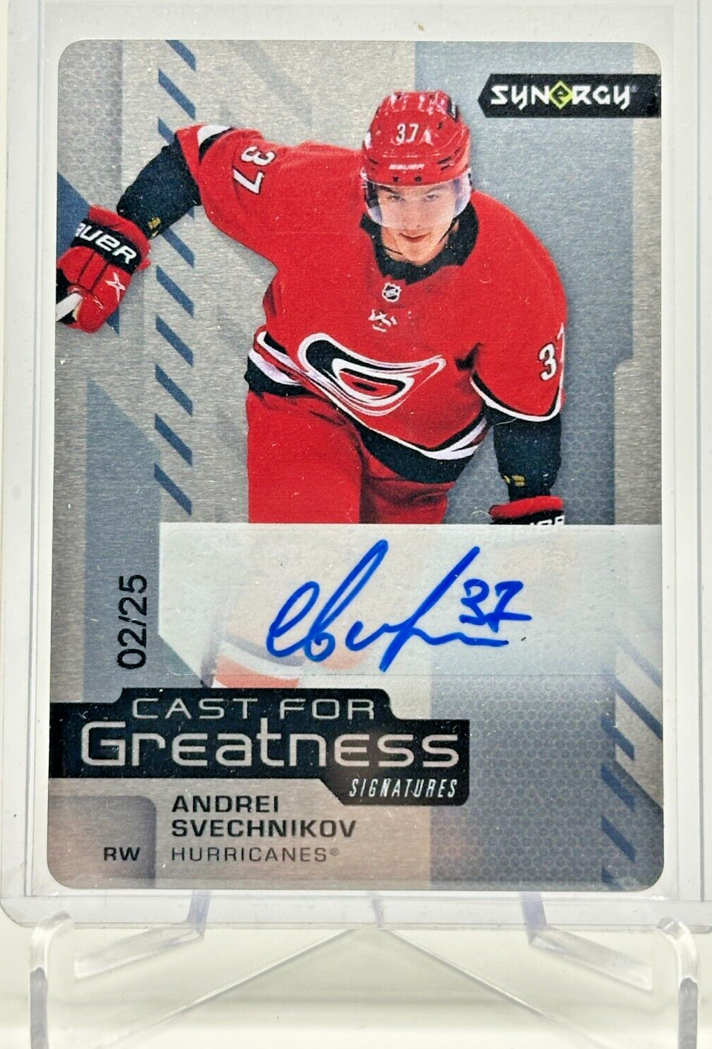 2021 Upper Deck Synergy Cast for Greatness Signatures /25 Andrei Svechnikov Auto