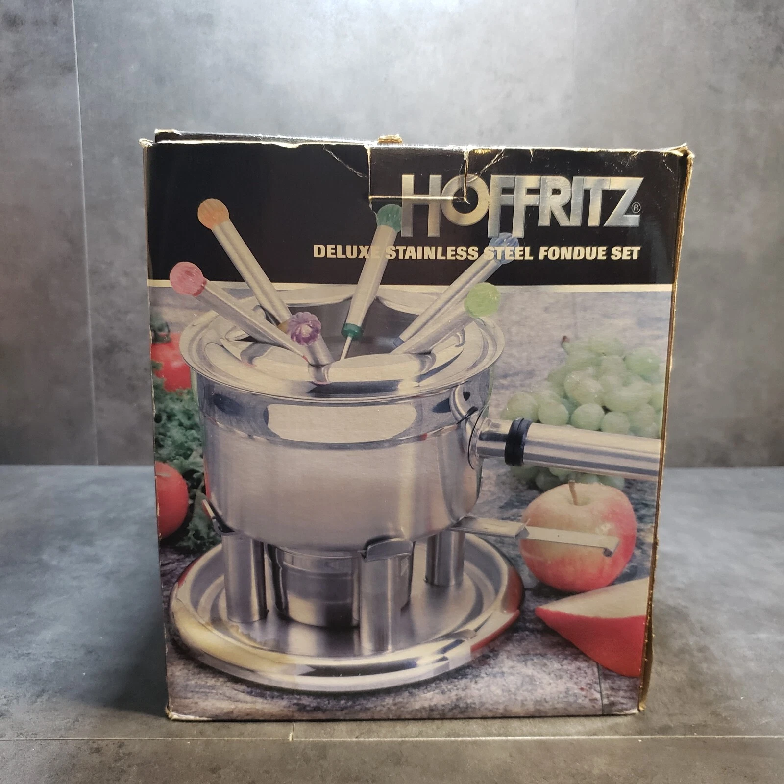 Fondue Set Hoffritz Deluxe 18/8 Stainless Steel 6-Forks