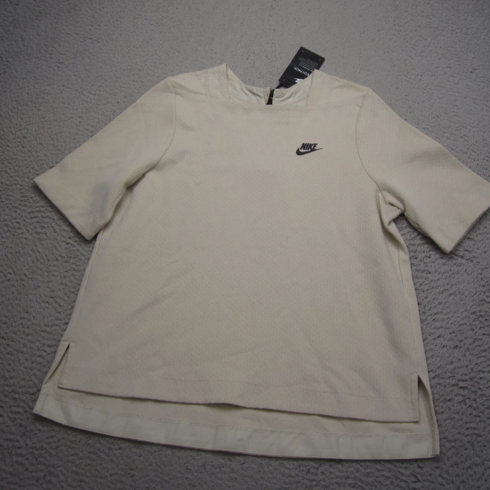 Nike Shirt Women M Brown Tech Fleece Performance Training Gym NWT - Image 2 of 4