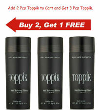 TOPPIK BUY 2 GET 1 Hair Building Fibers 27.5g Fibres 7 COLORS AVAILABLE FAST USA