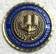 Boeing Knowledge Network Enhancing Business Success Award Medal - 51mm & 49.6g