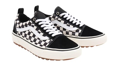VANS Old Skool Mte-1 Black White/Checkerboard Men's Skate Shoes Size 8.5