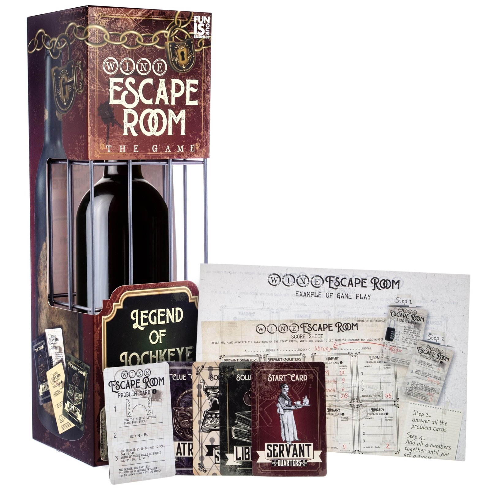 Boxer Gifts Wine Escape Room Game-Bottle Puzzle Box For Adults-Unusual Fun Gifts
