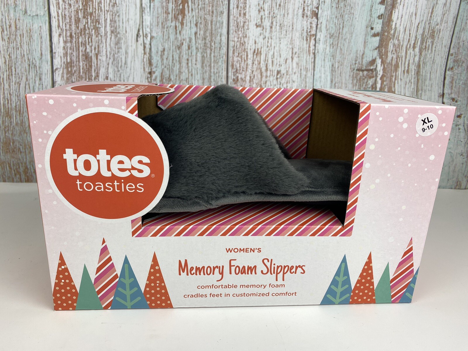 Totes Cream Toasties Ladies Faux Fur Boot Slippers