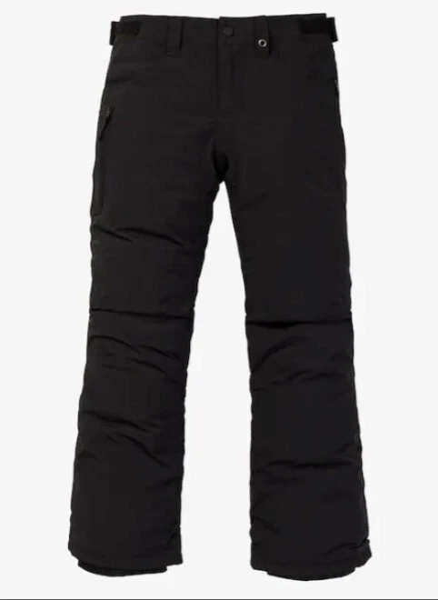 BURTON Boy's BARNSTORM Snow Pants - True Black - Medium - NWT