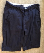 Nautica Blue Boys Shorts Size 12 Zipper Closure Flat Front Uniform