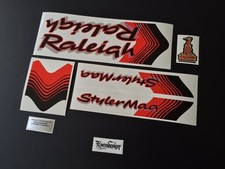 Raleigh Styler Mag Burner BMX decal set