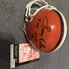Leroy Kelly Signed Autographed Riddell Cleveland Browns Mini Helmet W Ticket