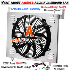 Shroud Electric Fan+Relay For 2004-2012 Chevy Colorado GMC Canyon 2.8L 2.9L 3.7L